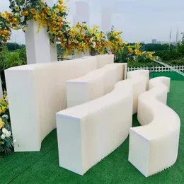 Decoração de casamento papel versátil dobrável expositor flor sobremesa mostrar mesa plataforma curva guia titular festa cena layout