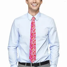 Gravatas borboleta gravata masculina namorados corações pescoço vermelho e fúcsia clássico casual colarinho gráfico lazer alta qualidade gravata acessórios
