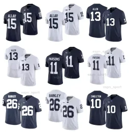 Custom PSU Penn State Nittany Football Jersey NCAA College 11 Micah Parsons 26 Saquon Barkley 10 Nicholas Singleton 15 Drew Allar 13 Kaytron