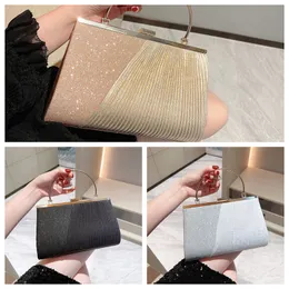 Ladies Wedding paty Purse Luxury Evening Chain bag Hot sale Hand-made Polyester Fabrics Gentle style FMT-4097