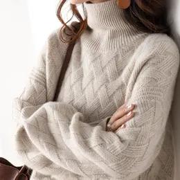 Women Sweters Kobiety luźne sweter zimowy szyk kaszmirowy groźny gęste pulover pullover żeńska sobowska s3xl 231218