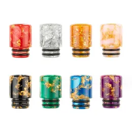 8 Stili Resina Metallo 510 Drip Tips Punta gocciolatore in acciaio inossidabile per sigaretta Mod Atomizzatore Bocchino a foro largo Accessori per fumatori Strumenti