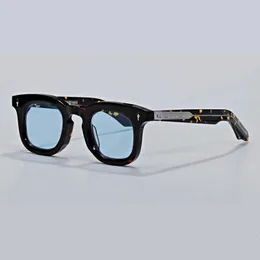 새로운 패션 선글라스 프레임 Devaux JMM 선글라스 남성 아세테이트 라운드 안경 디자이너 럭셔리 브랜드 오리지널 수제 안경 여성 UV400 야외 안경 231