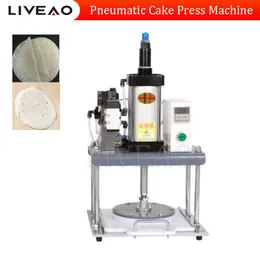 Pizza Dough Presser Machine Pneumatisk pannkaka deg utplattning Tryckdex Rullmaskin