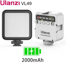 Augenmuscheln Ulanzi Vl49 6 W Mini-LED-Video-Büroleuchte 2000 mAh 5500 K Zoombeleuchtung Fotobeleuchtung U Helles Vlog-Fülllicht