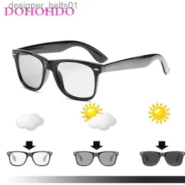 Sonnenbrille DOHOO New Rice s Polarisierte Photochrome Sonnenbrille Männer Verfärbung UV400 Sonnenbrille Frauen Schwarz Klar Rahmen GogglesL231218