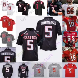 Anpassad Texas Tech TTU Patrick Football Jersey College Patrick Mahomes II Donovan Smith Tahj Brooks Jerand Bradley Loic Fouonji Blidi Merriwe