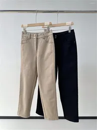 Jeans femininos mulheres estiramento algodão frisado clássico femme acolchoado e grosso calças casuais conforto denim mãe calças lavadas jean