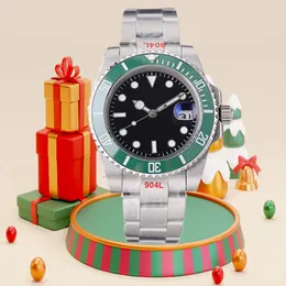 JUL MENS WATCHES 40mm Automatisk mekanisk klocka 904L All rostfritt stål Keramikklocka Fällande spänne vattentätt superljust safirklockor Montre de de