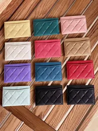 Genuine Leather Luxury Designers small purse wallet caviar key pouch Card Holders Coin Purses Key Wallets fashion zip womens men keychain heart card case 028