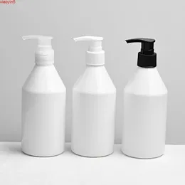 Bottiglia 20pcs da 300 ml bottiglie di pompa per lozione in plastica vuota bianca rotonda contenitori per animali domestici utilizzati per l'imballaggio di viaggio, gel doccia, crema per la crema del corpo.