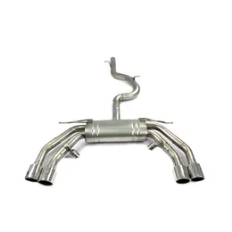 Para audi s3 2.0t 14-18 sistema de aço inoxidável cat-back tubo de escape ponta silenciadora mid tailpipe catback acessórios do carro modificação peças de automóvel