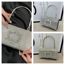 Quadrado nupcial casamento axila crossbody bolsa sacos para as mulheres nova chegada coreano strass noite sacos de embreagem FMT-4089