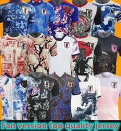 Camisas de futebol Japão Jerseys 2023 Cartoon ISAGI ATOM TSUBASA KUBO MINAMINO ASANO DOAN ITO MULHERES KIT KIT Japonês Uniforme Especial 22 23 Camisa de Futebol Versão do Jogador