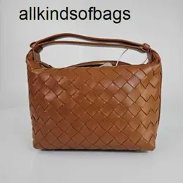 Bottegaaveneta Wallaces Taschen BottegaaVeneta Mini Intreciato Wooden Brown Leather Top Handle Bag Brand New Rj