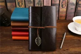 wholesale Vintage Retro Loose-leaf Notebook Faux Leather Leaf Notepad Journal Diary Gift LL