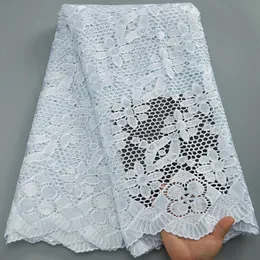 Stoff und Nähen, afrikanische Kordel, zweifarbig, nigerianische Guipure-Spitze mit Stein für DIY-Kleid 2932A 231216