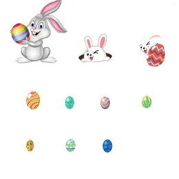 Wall Stickers Easter For Refrigerator Egg Magnetic Sticker Holiday Cartoon Decoration Pegatinas De Pared