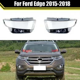 För Ford Edge 2015 2016 2017 2018 Shell Lamp Shade Masker Transparent strålkastarglasstrålkampolinsfodral