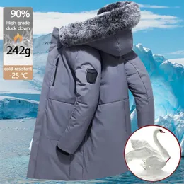 Parkas masculinas para baixo pato branco para baixo casacos masculinos jaquetas de inverno para homens incrassation aquecido casaco masculino marca parker roupas masculinas montclair 231218