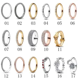 925 Silver 2023 New Hot Belling Women's Crown Me كثيف نمط Sun Crescent Fashion Ban Ring Light Luxury DIY Game Charm Jewelry Free