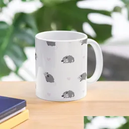 Mugs Opossum Print With Hearts Coffee Mug Ceramic Cup Glass Drop Delivery Home Garden Kitchen Dining Bar Drinkware Otjlw