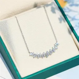 Choucong Brand New Stunning Ins Top Sell Luxury Jewelry 925 Sterling Silver T Princess Cut White Topaz CZ Diamond Gemstones Women 238S
