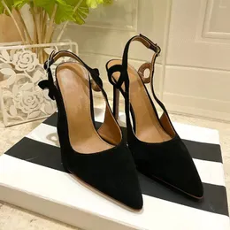 Wedding Sandals Women High Pointy Heels Formal Satin Toe Metal Decoration Crystal Shoes Summer Sexy Ladies Party Dress 526 172