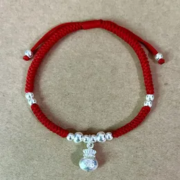 Brazalete de Plata de Ley 925, pulsera con dije de bolso de la suerte, joyería fina para mujer, regalos, pulsera llamativa hecha a mano, nueva venta al por mayor