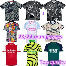 23 24 Arsen Gunner Soccer Jerseys fans Martinelli Smith Rowe Saka 2023 2024 Football Shirt Men Kit Pepe Odegaard Nketiah G.Jesus Fabio Vieira Zinchenko Jersey