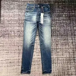 Джинсы PurpleBrand Jeans Fashion Mens Jeans Jeans Cool Style Luxury Designer Джинсовые брюки Разочарованный байкер Black Blue Gean Slim Fit Motor