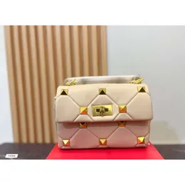 Women Rivet Designer Bagus Bags Facs Vualentino Large 23 New Stud Square Rock Lock Buckle Portable Flip Chain Messenger Fy7a