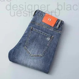 Herrenjeans Designerjeans High-End-europäische Boutique-Männerjeans Frühling dünne koreanische elastische Slim Fit Mode JK2L 6ABA