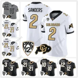 Anpassad 2023 Colorado Buffaloes NCAA College Football Jersey Shedeur Sanders Sy'Veon Wilkerson Dylan Edwards Travis Hunter Anthony Hankerson