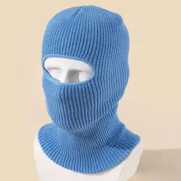 False Eyelashes Wholesale Balaclava Facemask Candy Color Wool Hats Winter Cold Warm Knit