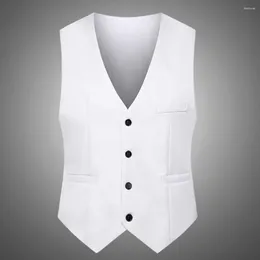 Men's Vests Brand Mens Vest Clothing Waistcoat Winter Work Autumn Business Casual Double-breasted Sleeveless Any Ocassion