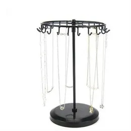 Fashion 15 33 18cm Rotary Jewelry Female Mannequin Display Stand Holder Earring Iron Frame Necklace Holder Accessories Base Storag2720