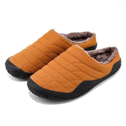 Chinelos de lã mulheres casa sapatos de algodão senhoras quente chinelo neutro tamanho grande costura cor sólida interior 2023 pantuflas mujer