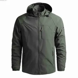 Tactical Jackets Men Outdoor Hiking Jackets Waterproof Hooded Windbreaker Coat Men 2023 Autumn New Casual Jacket Tactics Military Jackets MenL231218