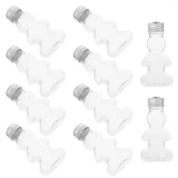 Vases Gingerbread Bottles Christmas Tree Pendant Transparent Bottle Empty Refillable Candy