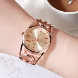 Women's high quality luxury fashion hollow-out large dial women's watch waterproof quartz watch