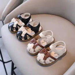 Athletic Outdoor 1 bis 4 Jahre Baby-Sandalen für Mädchen, süßes Punktmuster, Sommer-Kleinkind-Mädchen-Schuhe, Neugeborene, Geburtstagsparty-Sandalen mit Schleife G04252L23116