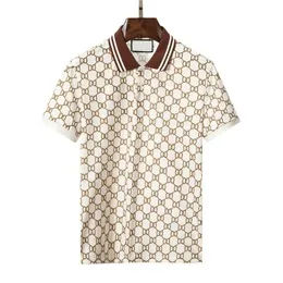 Novo designer camisetas Homens Polos tendência moderna Bens de luxo com mangas curtas respirável movimento ao ar livre de alta qualidade Polo Men Shirt