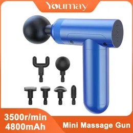 Gun Youmay Mini-Massagepistole, Faszienpistole, Muskelmassagegerät, Körperentspannung, Sporttherapie, Schmerzlinderung, schlankmachendes, formendes Massagegerät für den Nacken, Z1