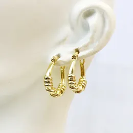 Dangle Chandelier 10 Pairs Cute Tiny Gold Plated Spiral Hoop earrings Metallic Simple Design Earrings Jewelry Women Gift 30826 231218