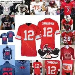 CUSTOM Football Jerseys UNLV Rebels Football Jersey NCAA College Randall Cunningham Doug Brumfield Ricky White Aidan Robbins Friel Reese You