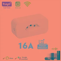 Tuka 16a Brezilya Standart WiFi Power Monitor ile Akıllı Fiş, Akıllı Yaşam Uygulaması Akıllı Soket Google Ev Alexa