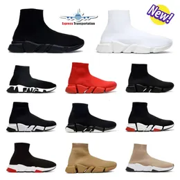 سرعات 2.0 1.0 منصة الأحذية أحذية رياضية للرجال للنساء Tripler S Paris Socks Boots Brand Black White Blue Light Ruby Ruby Graffiti High