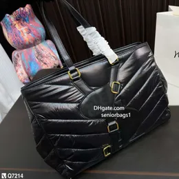 Nylon diamond patterned handbag women tote bags designer tote bag slp large bag womens fashion shoulder bags with box