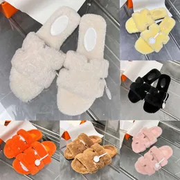 Designer slides chinelos homens mulheres lã slides pele chinelo macio sandálias peludas letras de inverno quente confortável fuzzy menina flip flop chinelo 001